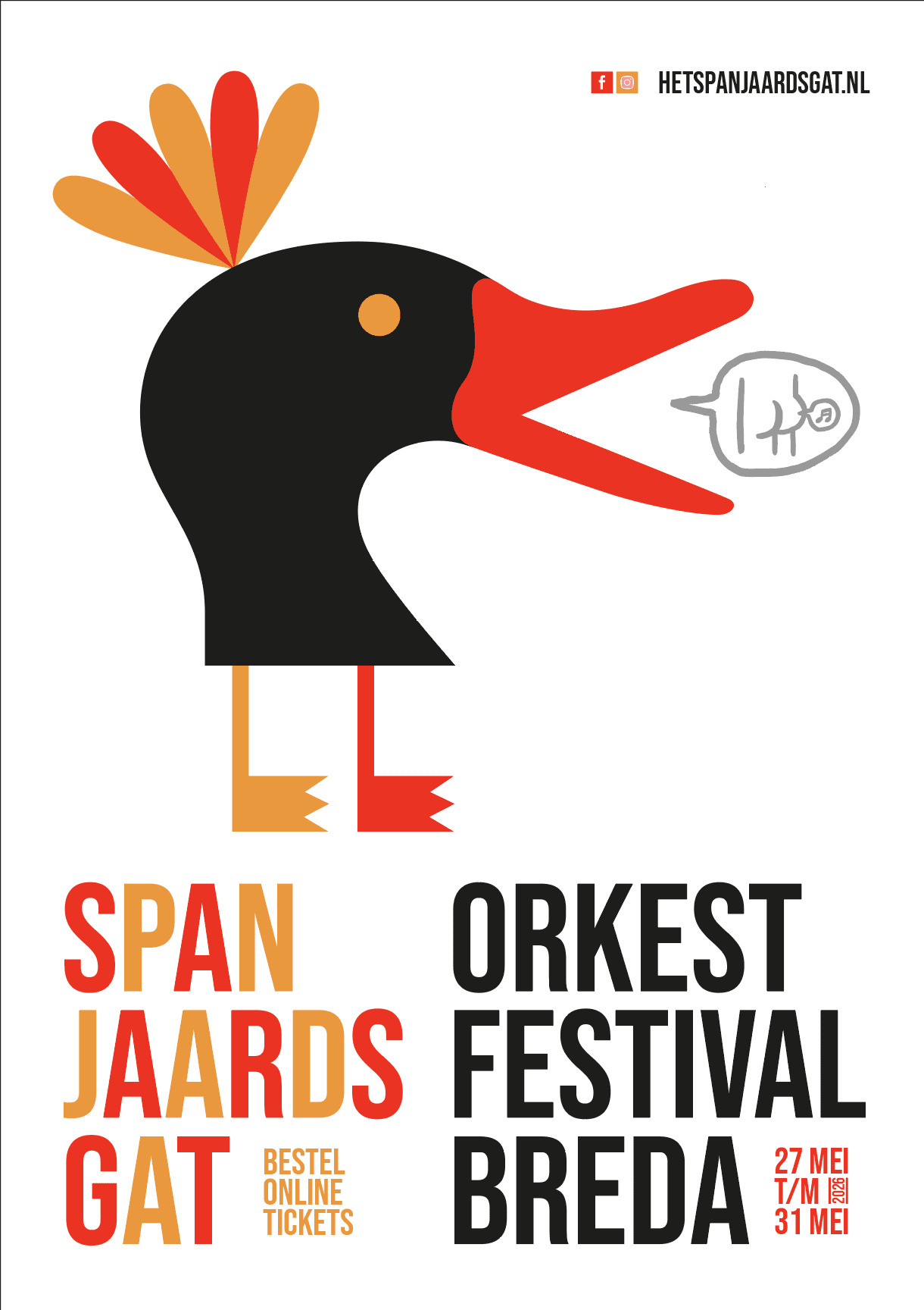 Mascotte van het Spanjaardsgat Orkestfestival